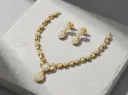 Floral Necklace and Earring Jewelry Set