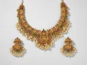 Antique Gold Plated Temple Jewelry Set for Women